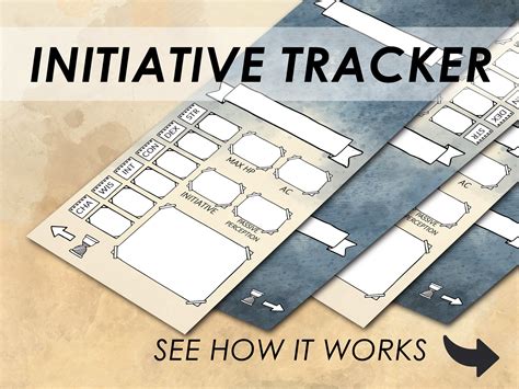 Printable Initiative Tracker